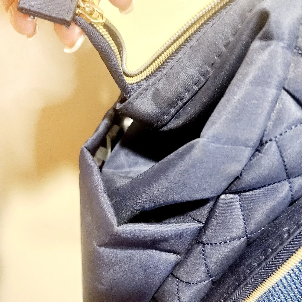 Fisher price Blue Quilted Handbag Diaper bag